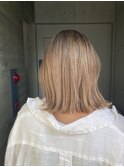 ハイライト　ベージュカラー　レイヤー