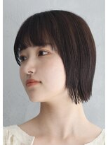 アース 鶴見店(HAIR&MAKE EARTH)&nbsp;ぱっつん前髪×前下がりボブ
