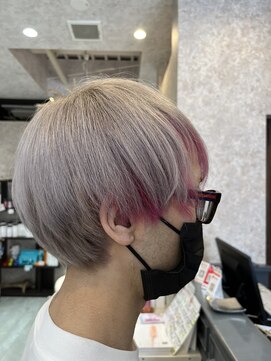 ヘアー ブランコ(hair Blanco) ホワイトベージュ×ピンク