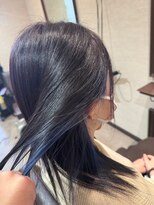 シエル 福山駅前店(CIEL)&nbsp;【インナーカラー】ネイビーブルー/２０代/３０代/４０代/５０代