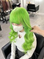 シェイロ(Cielro)&nbsp;【ライムグリーンカラー/アンブレラカラーこなれミディ】SAKI