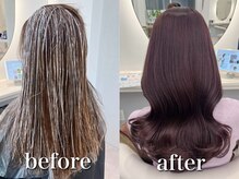 【シークレットハイライト】ナチュラルでダメージレスな3Dカラーで光の当たり方が変わり、艶感と立体感がup