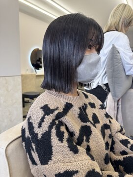 サンド 鹿児島中央(sand) @ayumi.sand  ボブ　ぷつっとボブ