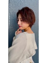 アンダーバーホワイト 天神店(_WHITE) ショート透明感カラー/シースルーバング/顔まわり／レイヤー