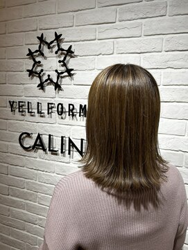 ヘア スパ ビューティー エールフォルム(HAIR SPA BEAUTY YELLFORME) 透明感ベージュカラー×外ハネ