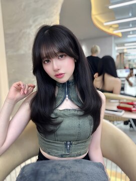 ロンドガーネット 池袋(Lond garnet) 髪質改善縮毛矯正レイヤーカット顔周り前髪韓国ミニウルフ/池袋