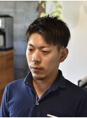 渋髪ショートアップバング【メンズカット/倉敷/中島】