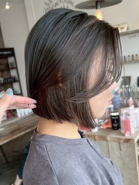 ミルシンク(1005mille cinq) 切りっぱなしボブ/ボブ/タッセルボブ/髪質改善/縮毛矯正