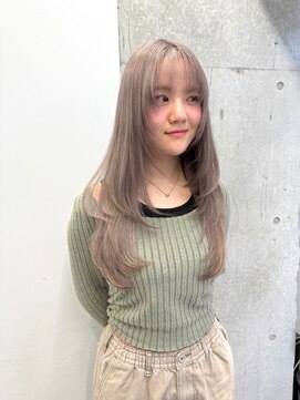 サンクプロジェクト(cinq PROJECT) ダメージレスなブリーチカラーで作るミルクティーカラー