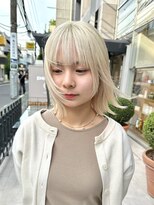 ピークアブー ワン(PEEK-A-BOO ONE)&nbsp;抜きっぱなしブリーチ#顔まわりレイヤー#ボブ#ボブレイヤー