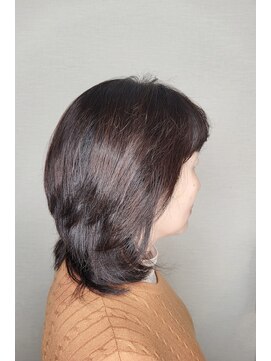 松本平太郎美容室 吉祥寺パートファイブ(PART5) 40代50代60代×セミディレイヤー×クリープパーマ×イノアカラー