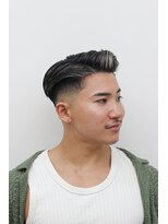 ダリーサード(DALIE third)&nbsp;大人七三アイロンパーマスキンフェードメンズカット