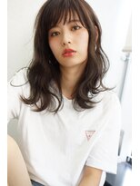 ルモア(RUMOR)&nbsp;Rumor【暗髪×３Dカラー】アッシュベージュ・ジグザグバング