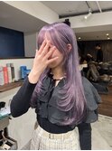 ラベンダーグレージュ×レイヤーカット