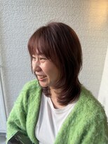 バーチミシマ(BIRCH mishima)&nbsp;前髪可愛いフェイスレイヤーセミロング☆圧倒的技術のロングヘア