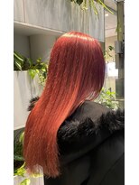 ブロッシー(blossy.)&nbsp;ブリーチ1回ピンクレッドカラー