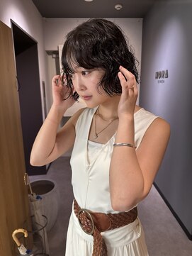 ノラ ギンザ(NORA GINZA) ドライパーマゆるめパーマウルフパーマボブパーマ銀座暗髪