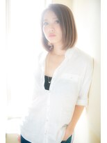 モッズ ヘア 福岡姪浜店(mod's hair) ノ―バングで色っぽさボブ