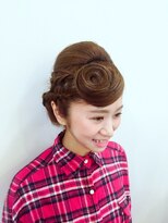 ポルム パプリカ(polum paprika)&nbsp;うなじスッキリ上品なアップヘア！結婚式 二次会 着物