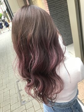 アオゾラヘアーナ ミキザカ アンド パレード(AOZORA HAIR namikizaka＆parade) ベージュ×モーブピンクグラデーション