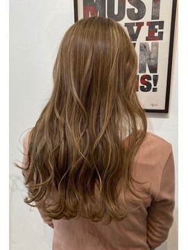 ヘアーアンドメイク グルック(hair&make Gluck) ハイライトxグレージュ