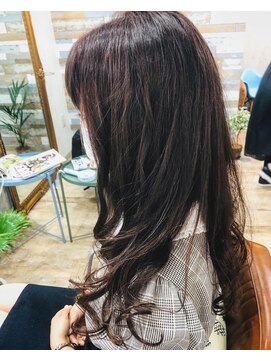 ハウオリ ヘアーワークス(Hauoli hair works) ピンクベージュカラー