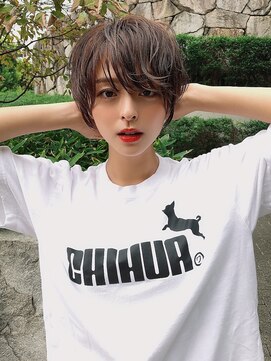 レア 中野(Le'a) 【Le'a　小暮】マニッシュショート×オリーブベージュ