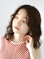 テトヘアー(teto hair) パーマ、ウルフ、ブラウンカラー　ラフパーマ