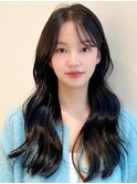 韓国風ウェーブロング