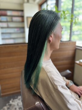 スープレックス ヘアーデザイン(SOUPREX HAIR DESIGN) 白髪にモンスターグリーン　20代 30代 40代 50代 60代 学割