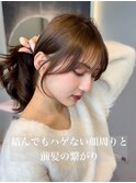 ワンホン＆韓国ヘア/顔周りレイヤーカット/前髪カット4
