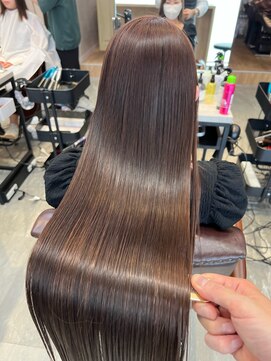 アディクト 東陽町西口(addict) 髪質改善で極上の指通り_ダークブラウン_ロングへア［東陽町]