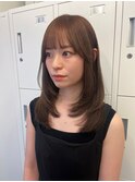 【ろみおstyle】レイヤーカット/顔まわりカット/ブラウンカラー