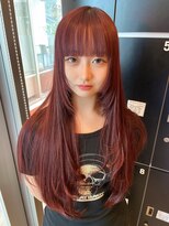 ミルクティーベージュ　韓国ヘア　ブリーチカラー
