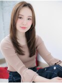関内/髪質改善/パールベージュ×縮毛矯正レイヤーロングh