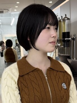 ロンドシエル 横浜(Lond ciel) 髪質改善縮毛矯正×ショートボブ×グレーベージュ【横浜モード】