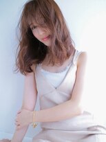 ソヨン 有田川店(SOYON)&nbsp;ロブウェーブ　重軽ヘア　暖色系ベージュ