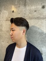 レンゲン(LENGEN)&nbsp;束感刈り上げビジネス七三ツーブロックアップバング１２８４