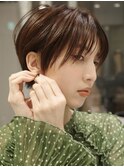 大人マッシュショート／丸みショート／イメチェン／30代40代50代