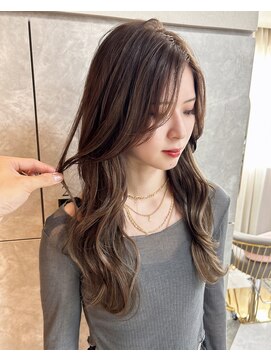 ガルボヘアー 名古屋栄店(garbo hair) 10代20代プルエクステアッシュブラウンカラーレイヤーカット