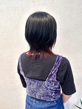 サロンドオクシー(Salon de OXY) ウルフボブ×ボルドー