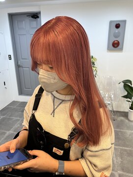 ペレ 栄店(PELE) 前髪/アンブレラカラー/こなれミディ/イメチェン/ウェーブパーマ