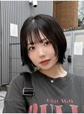 レイヤーボブ/フェイスレイヤー/地毛風カラー