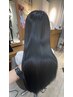 【梅雨対策】カット＋髪質改善ストレート＋マイクロバブル＋TR