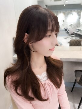 ロンドジェネルーズ 柏(Lond generous) 韓国柏顔周り縮毛矯正髪質改善レイヤー前髪カット韓国風ヘアボブ