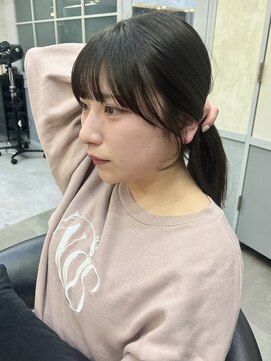 ロンドアヴァントゥス 池袋(Lond aventus) 韓国レイヤー/韓国風/ボブ/髪質改善/黒髪/ブリーチなし〔池袋〕