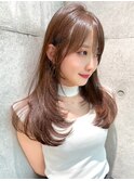 トレンド感抜群！！！ふんわりレイヤーカット×艶髪透明感カラー