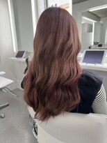 イロウ 山口どうもん店(IROW)&nbsp;レイヤーカット ブリーチカラー ピンクブラウン　髪質改善【山口