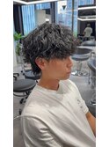 波巻きスパイラル/メンズカット/メンズ/メンズサロン/波巻き