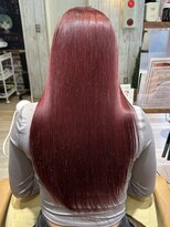セピアージュ ドゥー(hair beauty clinic salon Sepiage deux)&nbsp;韓国風カラーチェリーレッドダブルカラー髪質改善志木